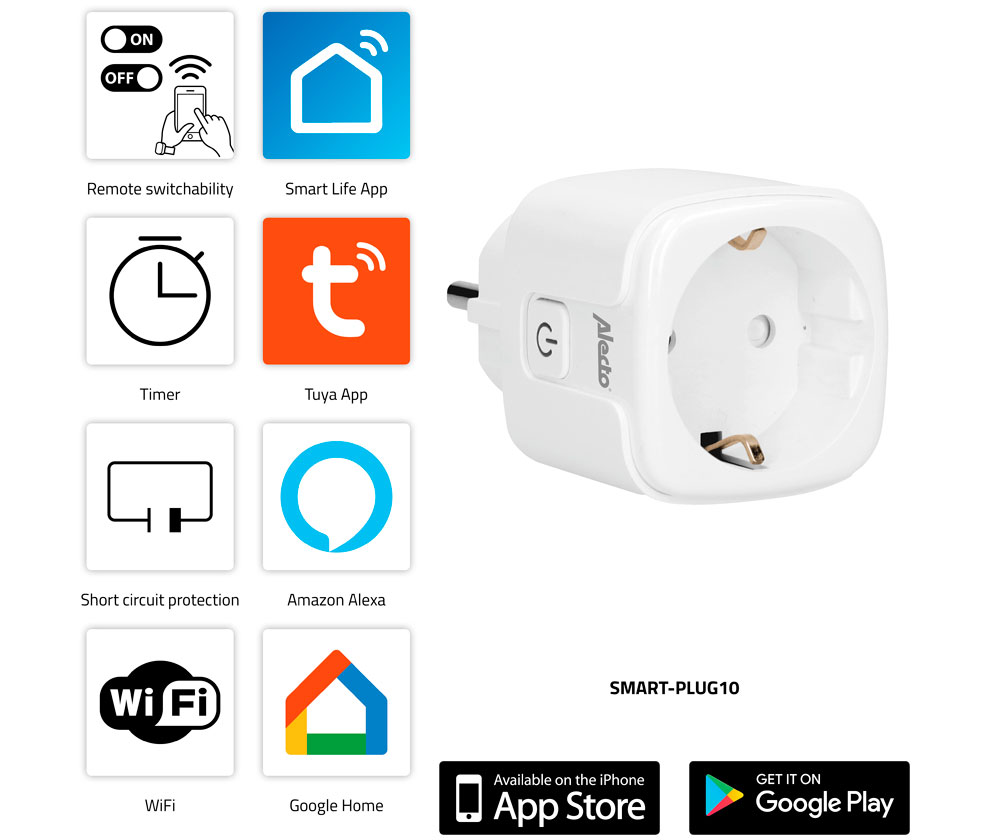 Pack 2 Enchufes Inteligentes Wifi | 7hsevenon Home | Enchufe Aire  Acondicionado Y Otros Dispositivos Inteligentes | Enchufes Wifi App Smart  Life 
