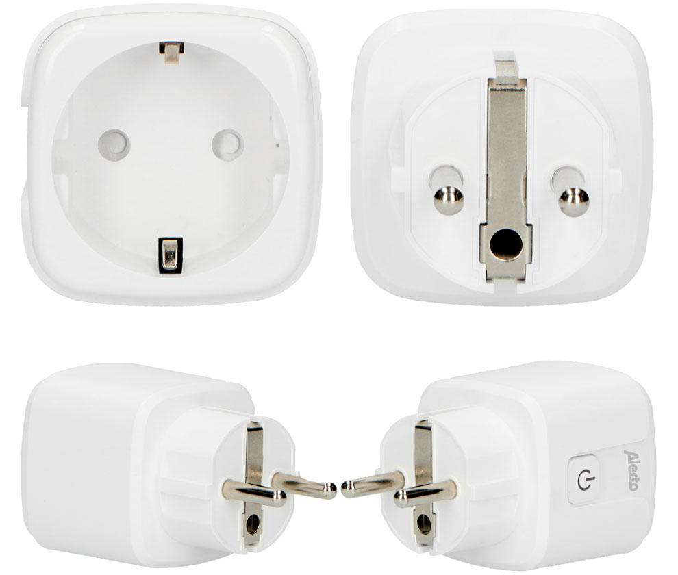 Bematik - Enchufe Inteligente 16a 3680w Wifi Blanco Con Dos