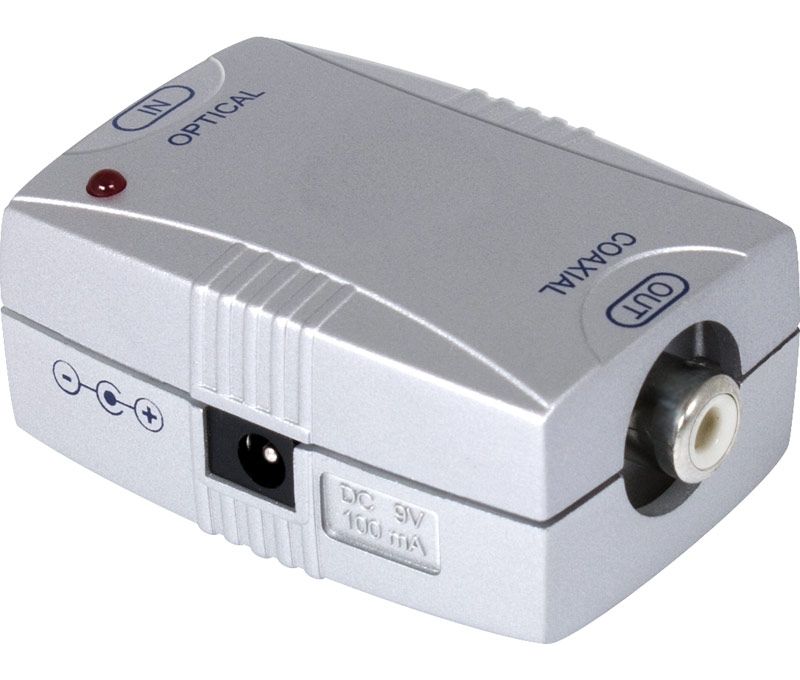 Convertidor de señal óptica digital a coaxial digital