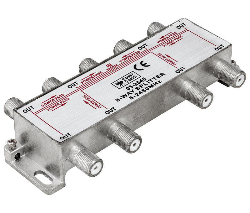 Splitter TV 1 entrada 8 salidas 5-2450MHz