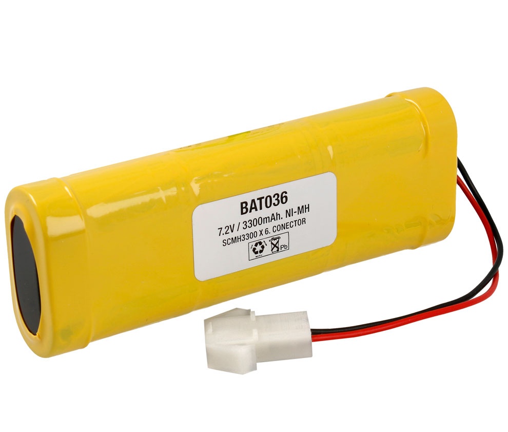 Pack de baterías tipo Racing 7,2V/3300mAh NI-MH.