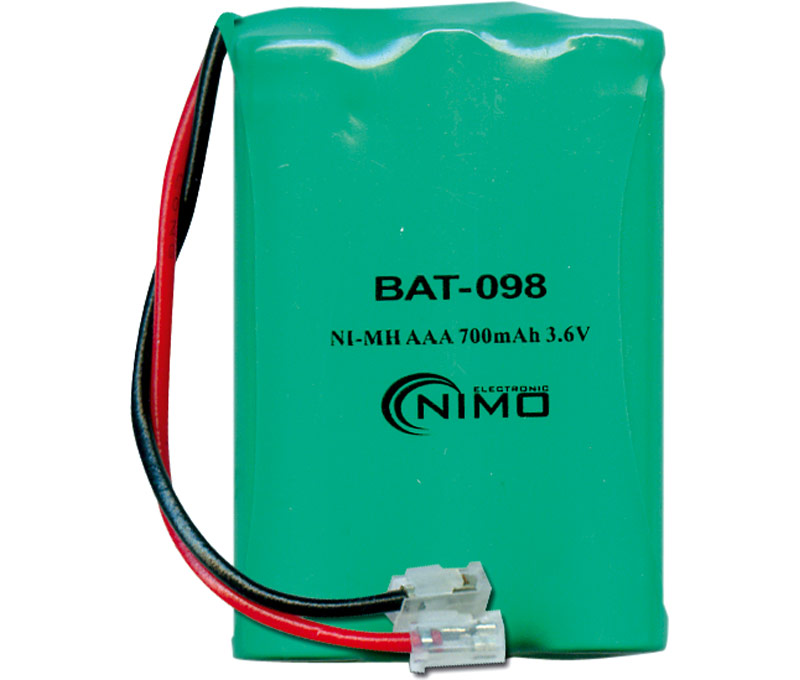 Pack de baterías para Teléfono 3,6V/700mAh NI-MH.