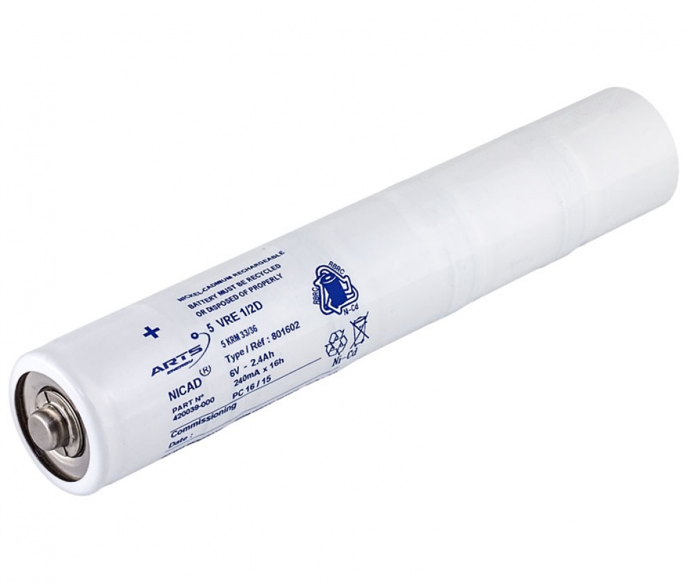 Batería para linterna 6V/2500mAh Ni-Cd