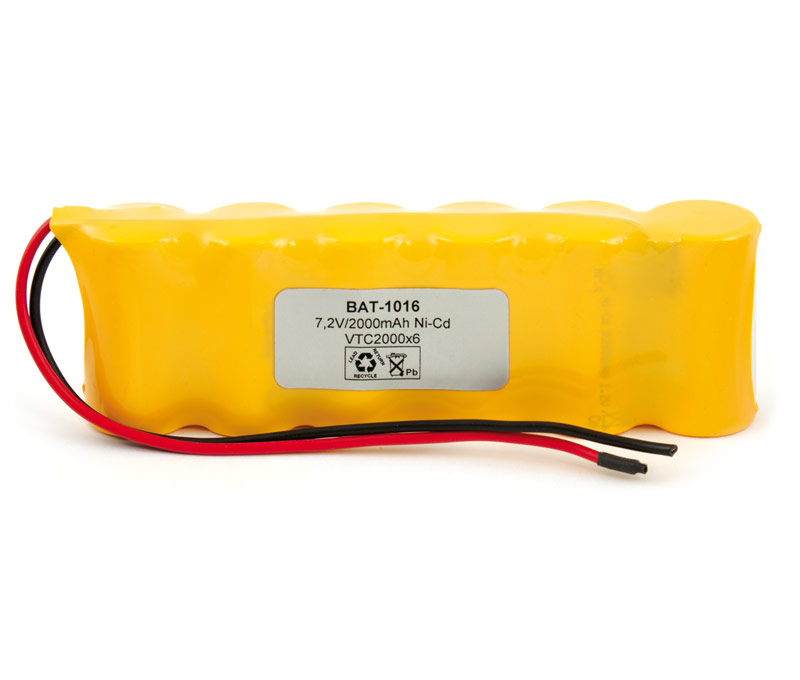 Pack de baterías 7,2V/2000mAh Ni-Cd.