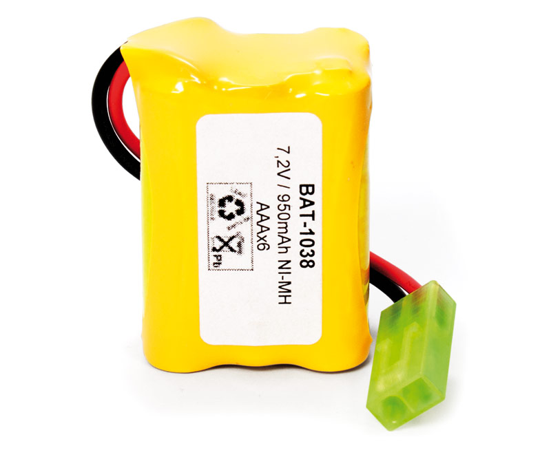 Pack de baterías tipo Flasco 7,2V/950mAh NI-MH