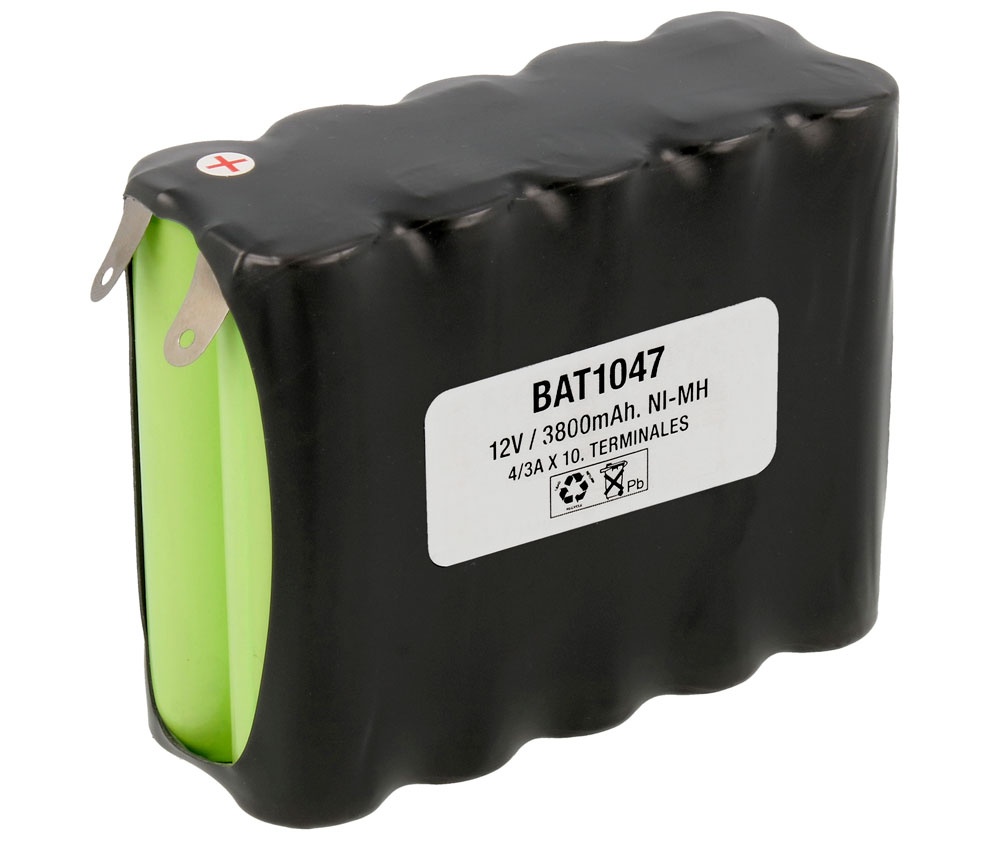 Pack de Baterías tipo Flasco 12V/3800mAh NI-MH