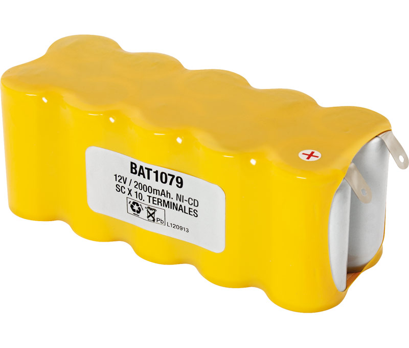 Pack de baterías tipo Flasco 12V/2000mAh Ni-Cd