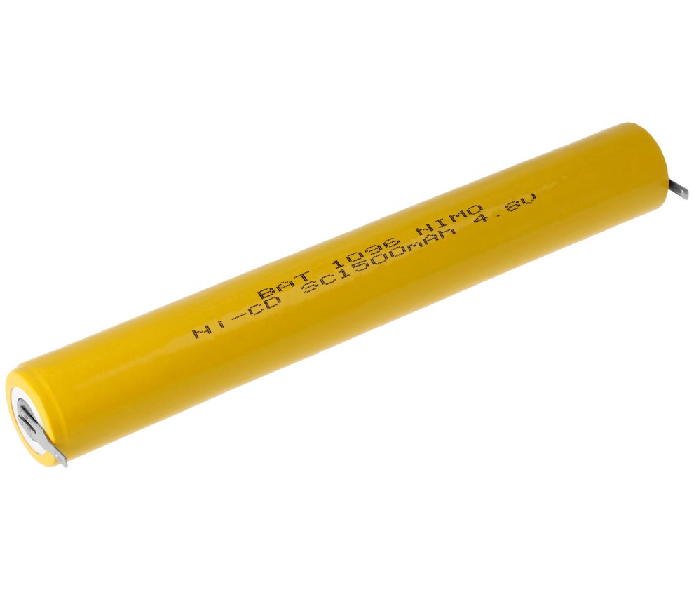 Pack de baterías 4,8V/1500mAh Ni-Cd.