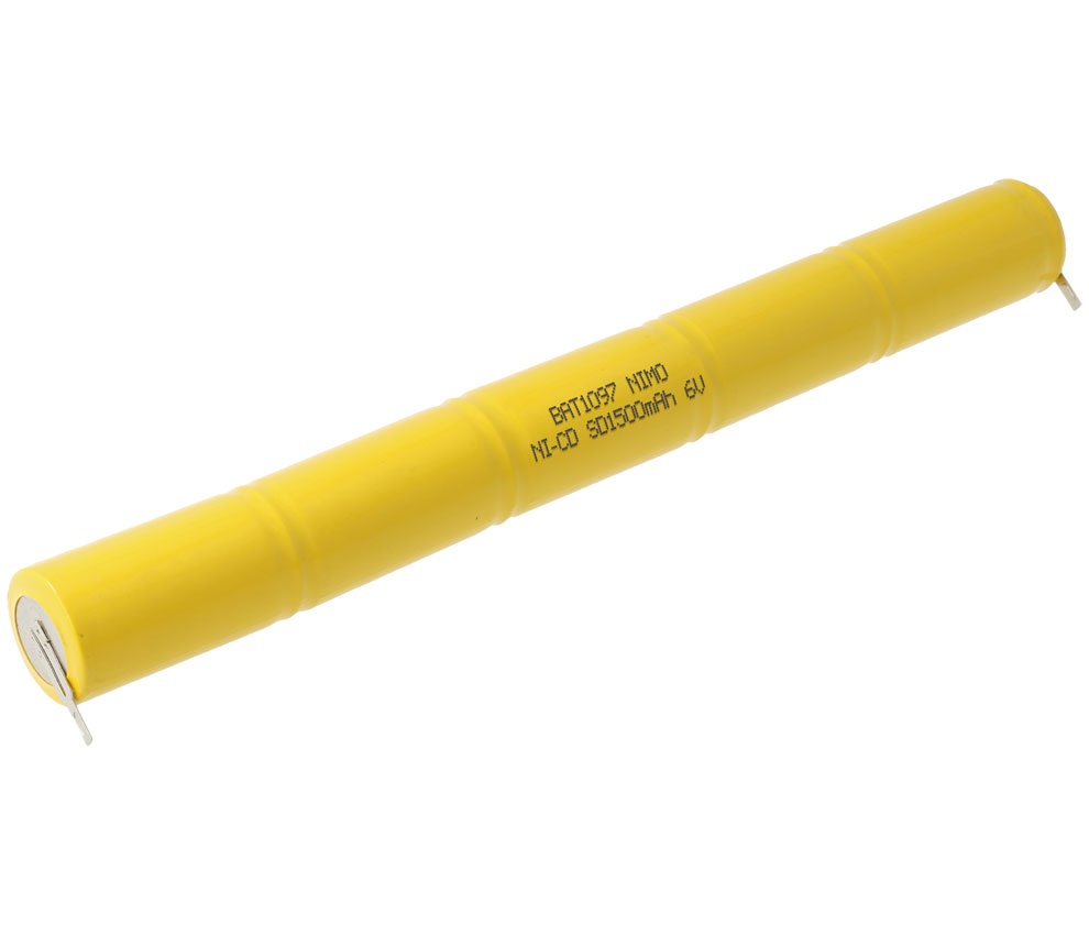 Pack de baterías 6V/1500mAh Ni-Cd.