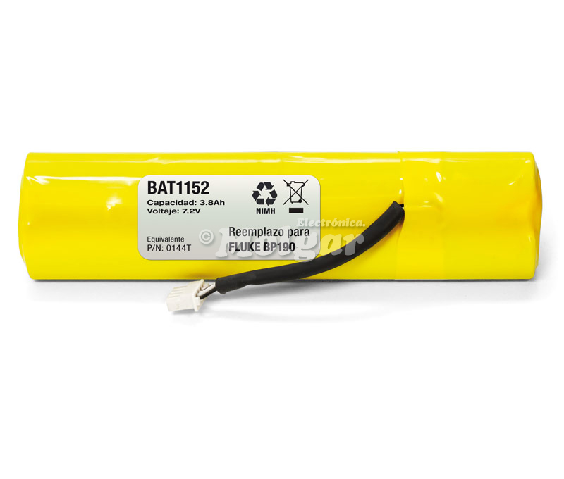Batería para Scopemeter 190 Serie 7,2V/3600mAh MI-MH
