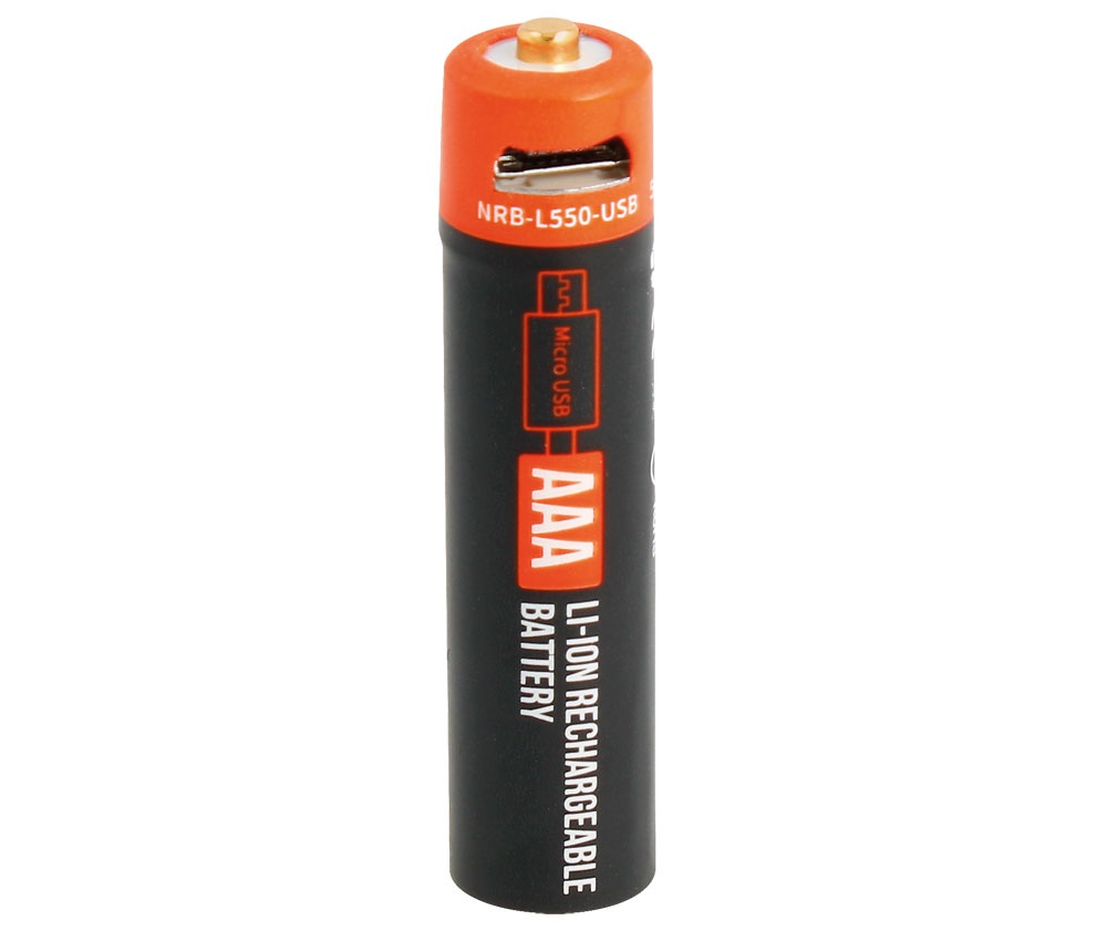 Batería Litio 1.5V 550mAh AAA recargable Micro-Usb - Baterias para