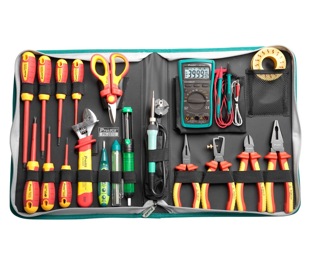 Caja de herramientas profesional, Caja de herramientas electricista