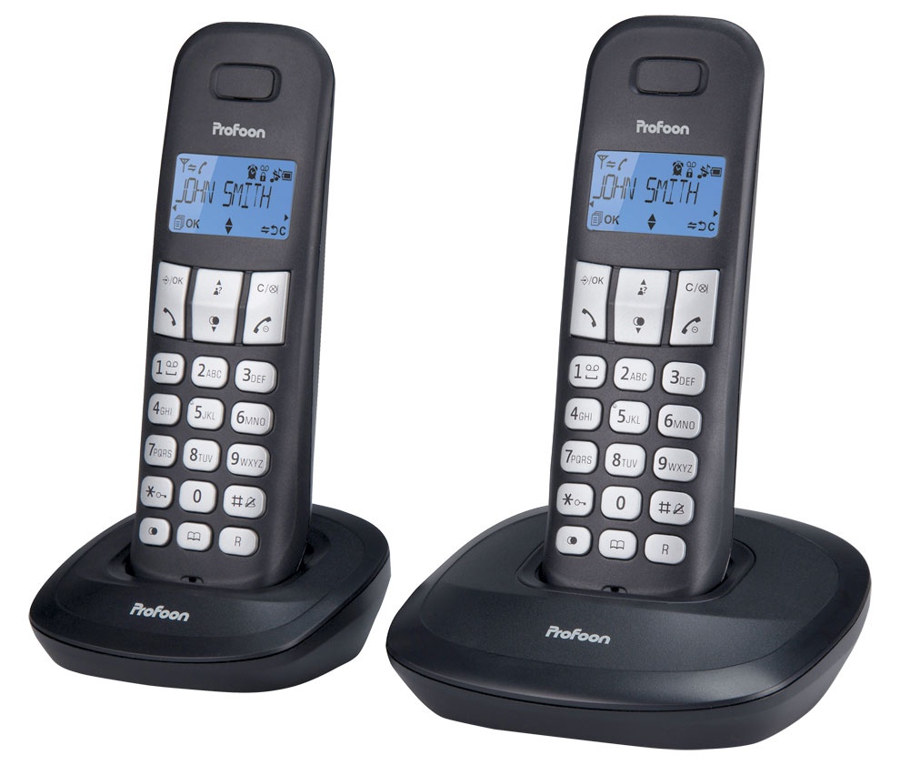 PROFOON PDX620 Teléfono inalámbrico DUO DECT-GAP Compatible con audífonos