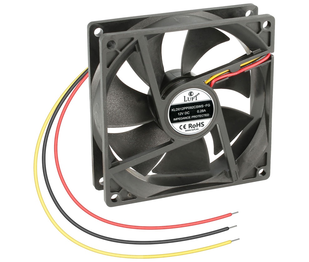 Ventilador de corriente continua de 120mm x 120mm x 25mm 12V ~ 24V