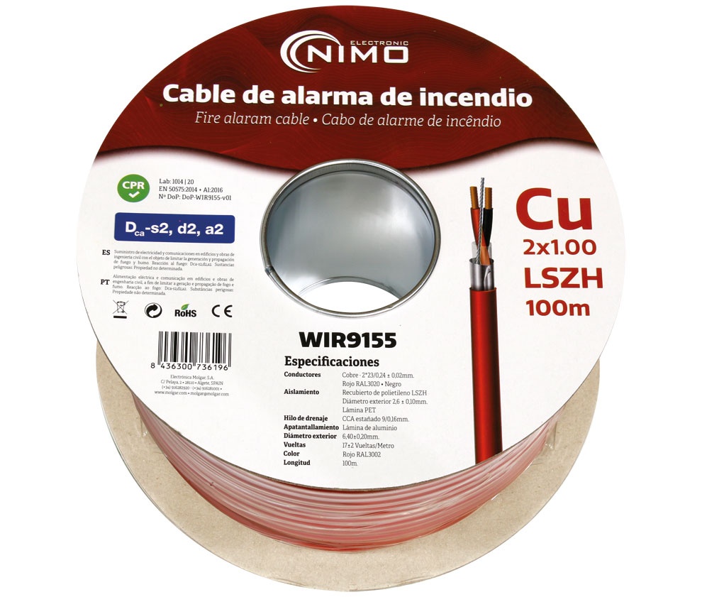 Cable Redondo Transparente 3 Hilos. 3 x 0.75mm. 1 metro