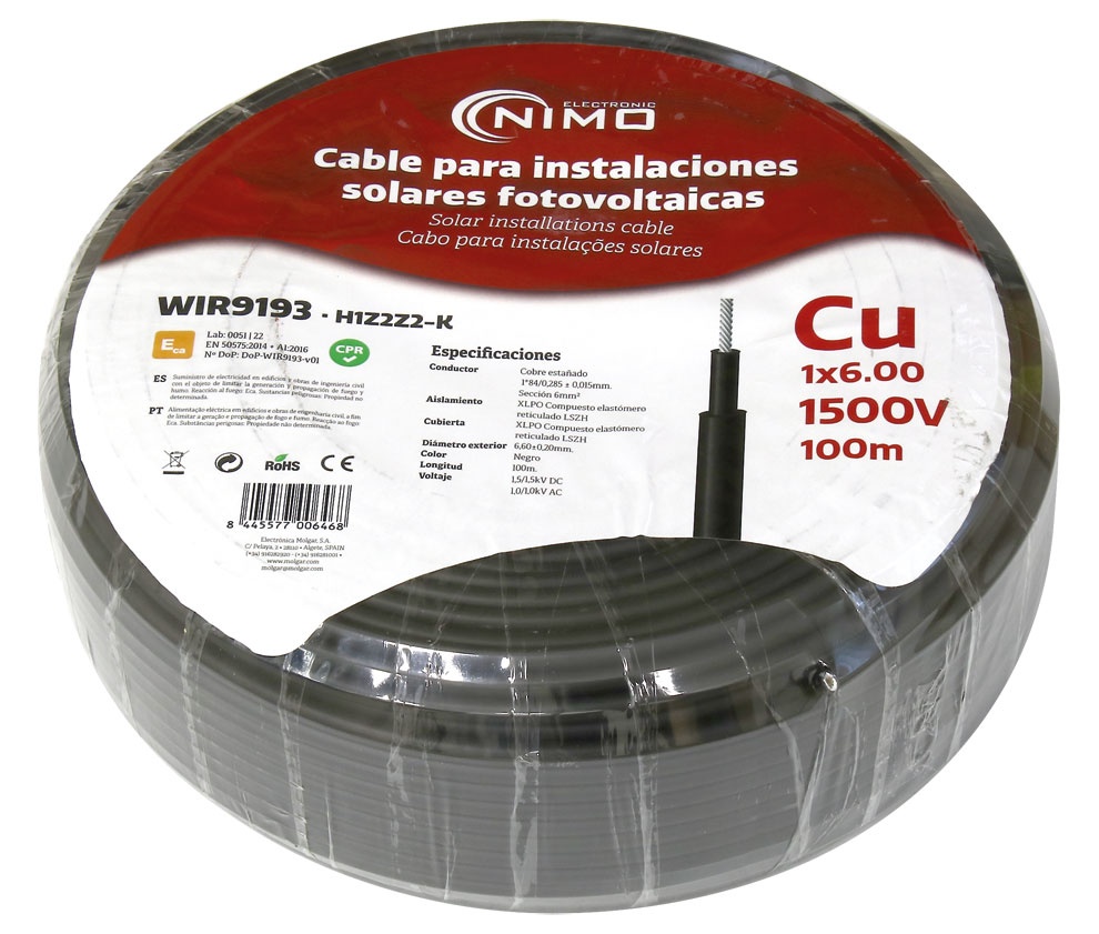 Manguera con cable 8 hilos (7x0.75 + 1x1.5)